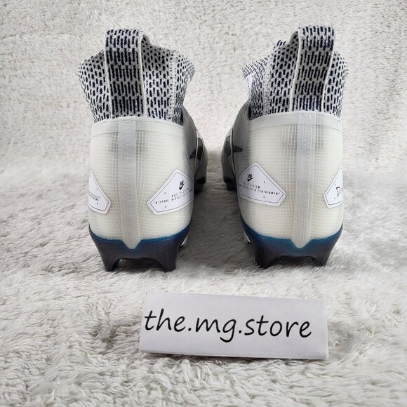 Nike Alpha Menace Elite 3 White Black College Navy CT6648 102 Size 10 - Picture 4 of 7